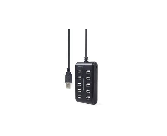 Концентратор Gembird USB 2.0 10 ports black (UHB-U2P10P-01), изображение 3 Концентратор Gembird USB 2.0 10 ports black (UHB-U2P10P-01), изображение 3