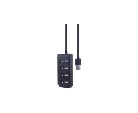 Концентратор Gembird 4 ports (1xUSB3.1+3xUSB2.0) switch black (UHB-U3P1U2P3P-01), изображение 3 Концентратор Gembird 4 ports (1xUSB3.1+3xUSB2.0) switch black (UHB-U3P1U2P3P-01), изображение 3