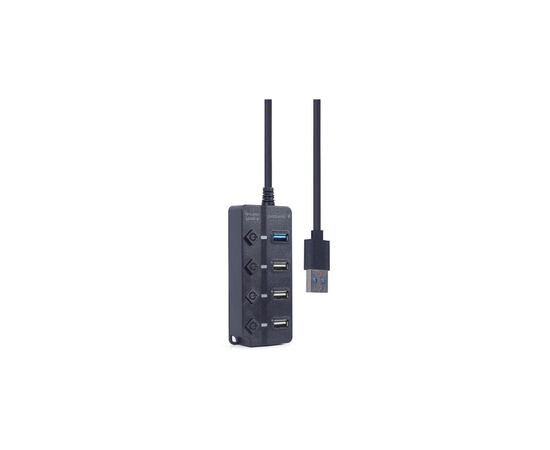 Концентратор Gembird 4 ports (1xUSB3.1+3xUSB2.0) switch black (UHB-U3P1U2P3P-01), изображение 4 Концентратор Gembird 4 ports (1xUSB3.1+3xUSB2.0) switch black (UHB-U3P1U2P3P-01), изображение 4