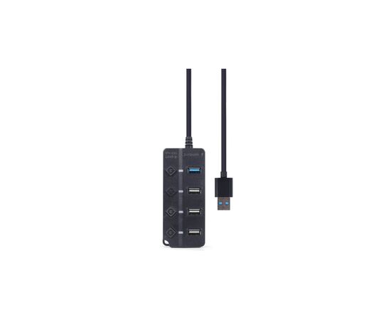 Концентратор Gembird 4 ports (1xUSB3.1+3xUSB2.0) switch black (UHB-U3P1U2P3P-01), изображение 5 Концентратор Gembird 4 ports (1xUSB3.1+3xUSB2.0) switch black (UHB-U3P1U2P3P-01), изображение 5