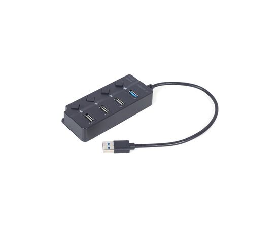 Концентратор Gembird 4 ports (1xUSB3.1+3xUSB2.0) switch black (UHB-U3P1U2P3P-01)