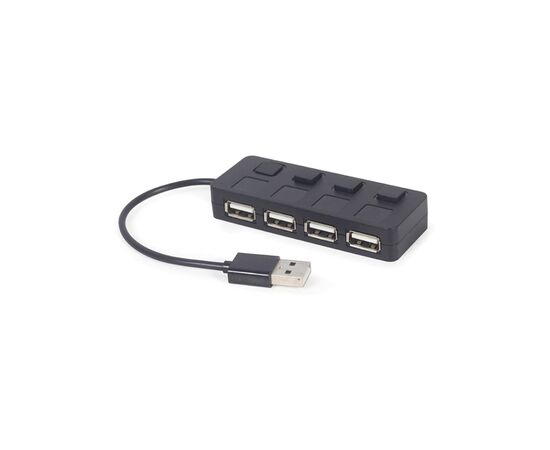 Концентратор Gembird USB 2.0 4 ports switch black (UHB-U2P4-05), изображение 2 Концентратор Gembird USB 2.0 4 ports switch black (UHB-U2P4-05), изображение 2