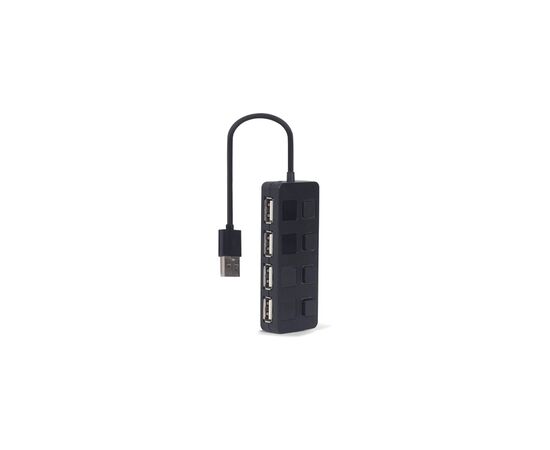 Концентратор Gembird USB 2.0 4 ports switch black (UHB-U2P4-05), изображение 3 Концентратор Gembird USB 2.0 4 ports switch black (UHB-U2P4-05), изображение 3