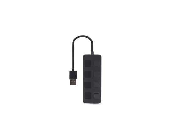 Концентратор Gembird USB 2.0 4 ports switch black (UHB-U2P4-05), изображение 4 Концентратор Gembird USB 2.0 4 ports switch black (UHB-U2P4-05), изображение 4