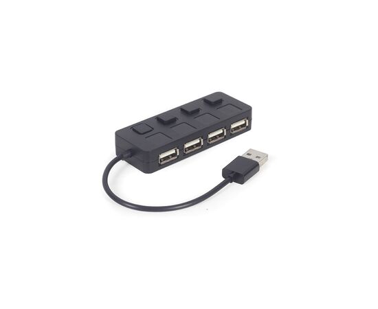 Концентратор Gembird USB 2.0 4 ports switch black (UHB-U2P4-05)