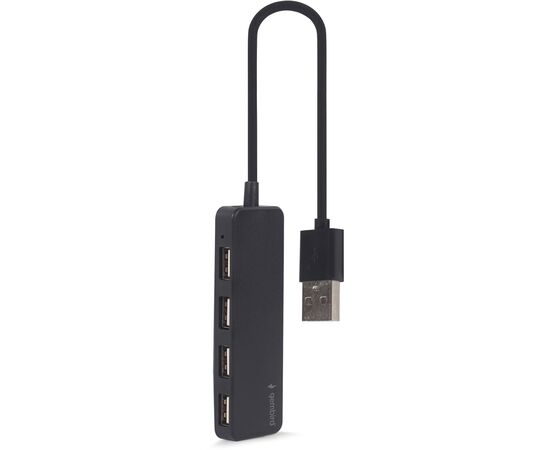Концентратор Gembird USB 2.0 4 ports black (UHB-U2P4-06), изображение 2 Концентратор Gembird USB 2.0 4 ports black (UHB-U2P4-06), изображение 2