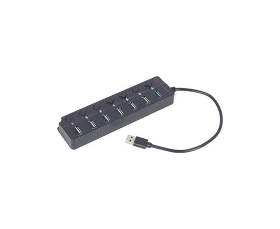 Концентратор Gembird 7 ports (1xUSB3.1+6xUSB2.0) switch black (UHB-U3P1U2P6P-01)