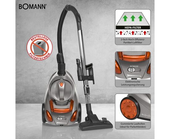 Пылесос Bomann BS 9018 CB N, изображение 8 Пылесос Bomann BS 9018 CB N, изображение 8