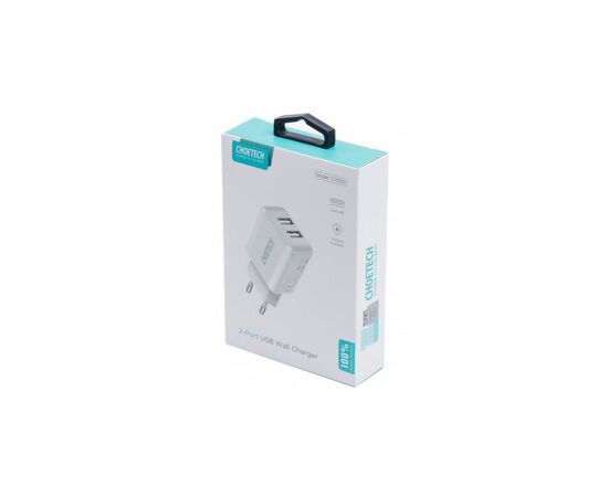 Зарядное устройство Choetech 2xUSB 5V/2A (C0030EU-WH), изображение 4 Зарядное устройство Choetech 2xUSB 5V/2A (C0030EU-WH), изображение 4