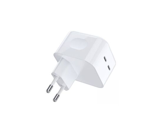 Зарядное устройство Choetech 2xUSB-С 35W PD/QC (Q5008-EU-WH), изображение 2 Зарядное устройство Choetech 2xUSB-С 35W PD/QC (Q5008-EU-WH), изображение 2