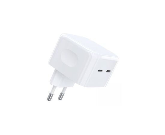 Зарядний пристрій Choetech 2xUSB-С 35W PD/QC (Q5008-EU-WH)