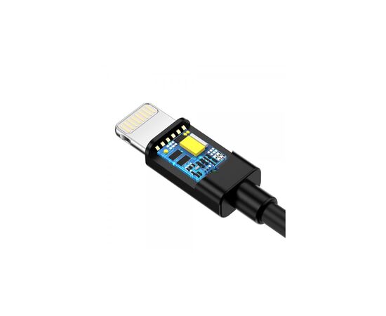 Дата кабель USB 2.0 AM to Lightning 1.8m 2.1A MFI Black Choetech (IP0027-BK), изображение 4 Дата кабель USB 2.0 AM to Lightning 1.8m 2.1A MFI Black Choetech (IP0027-BK), изображение 4