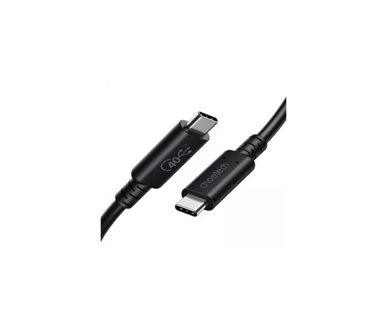 Дата кабель USB4 Type-C to Type-C 0.8m 40Gbps PD 100W 8K60Hz Choetech (XCC-1028-BK), изображение 2 Дата кабель USB4 Type-C to Type-C 0.8m 40Gbps PD 100W 8K60Hz Choetech (XCC-1028-BK), изображение 2