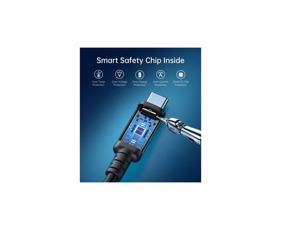 Дата кабель USB4 Type-C to Type-C 0.8m 40Gbps PD 100W 8K60Hz Choetech (XCC-1028-BK), изображение 8 Дата кабель USB4 Type-C to Type-C 0.8m 40Gbps PD 100W 8K60Hz Choetech (XCC-1028-BK), изображение 8