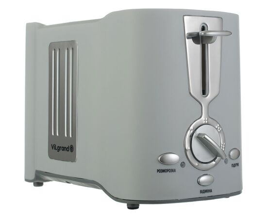 Тостер Vilgrand VT 0929H grey, изображение 3 Тостер Vilgrand VT 0929H grey, изображение 3