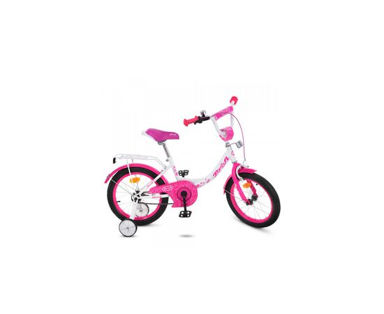Детский велосипед Prof1 16" Princess Белый/Малиновый (Y1614 white/crimson)