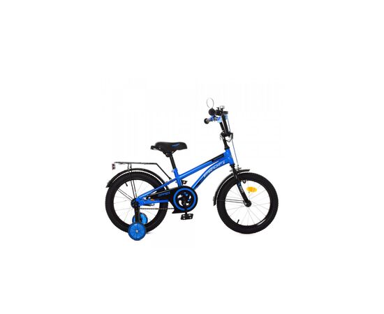 Детский велосипед Prof1 16" Zipper Синий/Черный (Y16212 blue/black), изображение 2 Детский велосипед Prof1 16" Zipper Синий/Черный (Y16212 blue/black), изображение 2