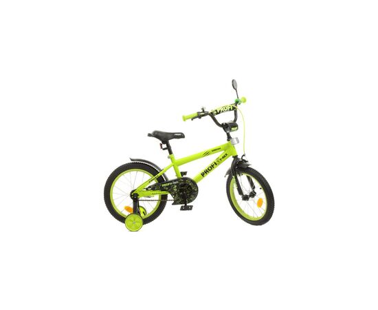 Детский велосипед Prof1 Dino 16" Черно-зеленый (Y1671 green/black)