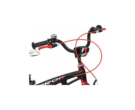 Детский велосипед Prof1 18" Infinity Черный с красным (LMG18201 black/red), изображение 3