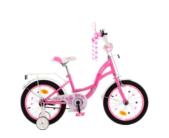 Детский велосипед Prof1 18" Butterfly розовый (Y1821-1 pink), изображение 5 Детский велосипед Prof1 18" Butterfly розовый (Y1821-1 pink), изображение 5