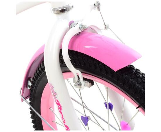 Детский велосипед Prof1 18" Butterfly белый с розовым. (Y1825-1 white-pink), изображение 5 Детский велосипед Prof1 18" Butterfly белый с розовым. (Y1825-1 white-pink), изображение 5