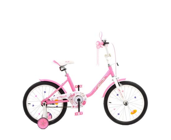 Детский велосипед Prof1 18" Flower Розовый (Y1881 pink), изображение 4 Детский велосипед Prof1 18" Flower Розовый (Y1881 pink), изображение 4