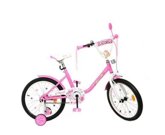 Детский велосипед Prof1 18" Flower Розовый (Y1881 pink)