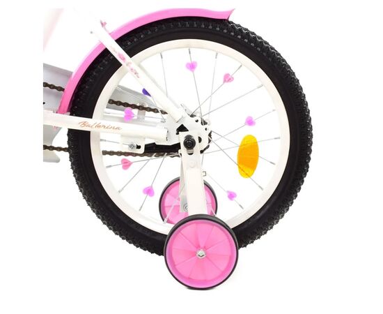 Детский велосипед Prof1 18" Flower Белый с розовым (Y1885 white/pink), изображение 4 Детский велосипед Prof1 18" Flower Белый с розовым (Y1885 white/pink), изображение 4