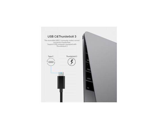 Адаптер USB-C to Gigabit Ethernet Choetech (HUB-R01), изображение 7 Адаптер USB-C to Gigabit Ethernet Choetech (HUB-R01), изображение 7