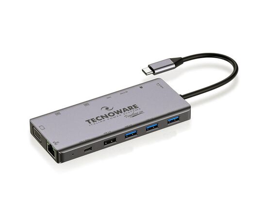 Порт-реплікатор TECNOWARE Dock Station USB TYPE-C 13 in 1 Adapter HUB (FHUB17692)