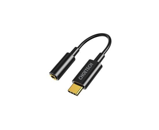 Перехідник USB-C to 3.5m stereo-audio (CDLA) Choetech (AUX003-BK)