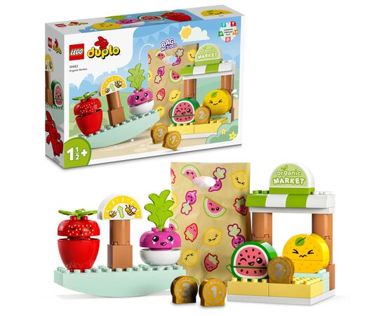Конструктор LEGO DUPLO My First Органический рынок 40 деталей (10983), изображение 6 Конструктор LEGO DUPLO My First Органический рынок 40 деталей (10983), изображение 6