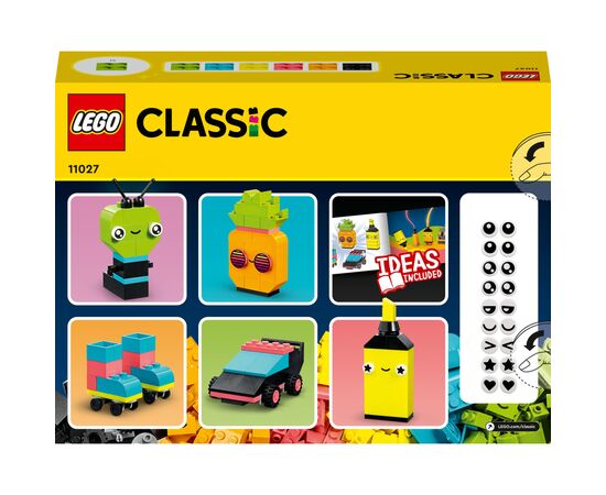 Конструктор LEGO Classic Творчі неонові веселощі 333 деталі (11027), зображення 9