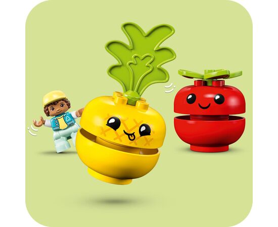 Конструктор LEGO DUPLO My First Трактор для вирощування фруктів та овочів 19 деталей (10982), зображення 3 Конструктор LEGO DUPLO My First Трактор для вирощування фруктів та овочів 19 деталей (10982), зображення 3