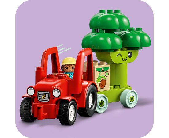 Конструктор LEGO DUPLO My First Трактор для вирощування фруктів та овочів 19 деталей (10982), зображення 5 Конструктор LEGO DUPLO My First Трактор для вирощування фруктів та овочів 19 деталей (10982), зображення 5