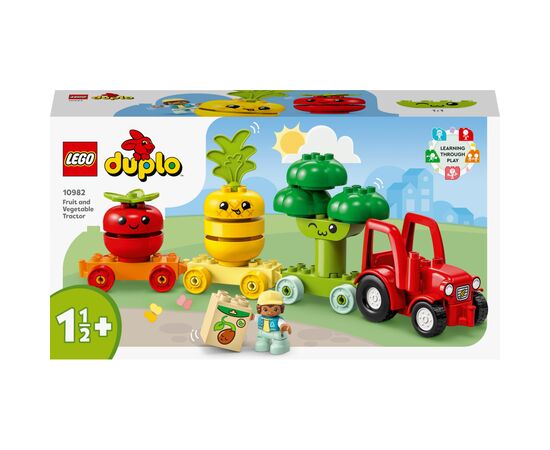 Конструктор LEGO DUPLO My First Трактор для выращивания фруктов и овощей 19 деталей (10982)