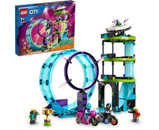 Конструктор LEGO City Stuntz Невероятное задание для каскадеров 385 деталей (60361), изображение 6 Конструктор LEGO City Stuntz Невероятное задание для каскадеров 385 деталей (60361), изображение 6