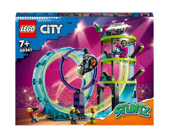 Конструктор LEGO City Stuntz Невероятное задание для каскадеров 385 деталей (60361)