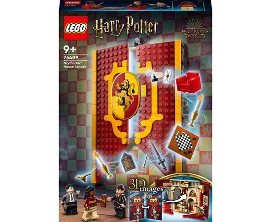 Конструктор LEGO Harry Potter Флаг общежития Грифиндор 285 деталей (76409)