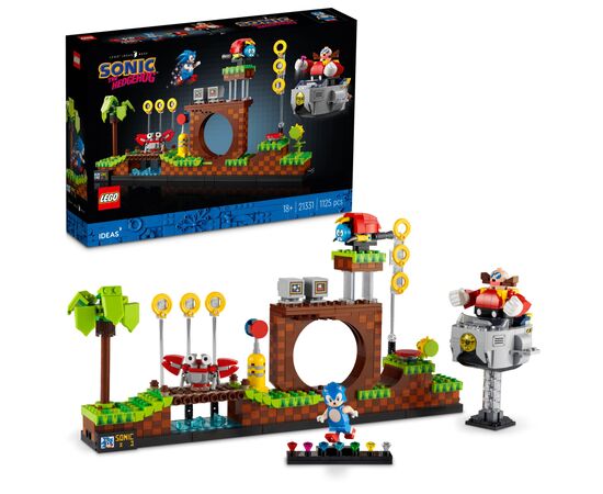 Конструктор LEGO Ideas Їжачок Сонік — Зона із зеленим пагорбом 1125 деталей (21331), зображення 2 Конструктор LEGO Ideas Їжачок Сонік — Зона із зеленим пагорбом 1125 деталей (21331), зображення 2