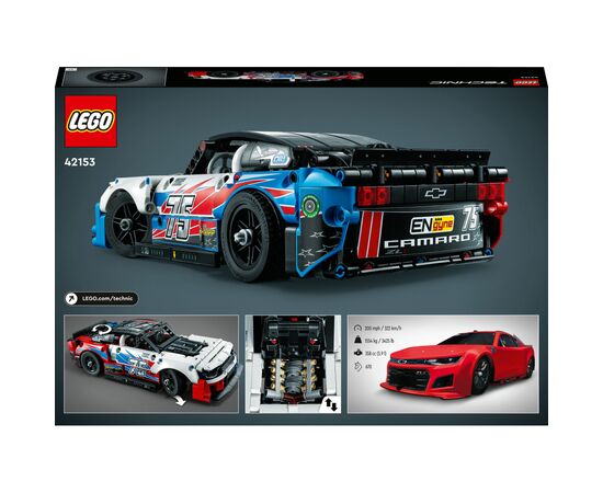 Конструктор LEGO Technic NASCAR Next Gen Chevrolet Camaro ZL1 672 детали (42153), изображение 10 Конструктор LEGO Technic NASCAR Next Gen Chevrolet Camaro ZL1 672 детали (42153), изображение 10