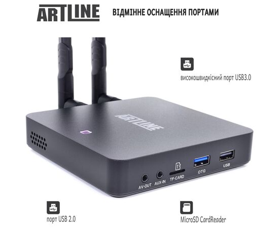 Медиаплеер Artline TvBox KM6 (KM6), изображение 4 Медиаплеер Artline TvBox KM6 (KM6), изображение 4