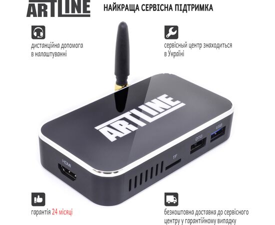 Медиаплеер Artline TvBox KMX3 (KMX3), изображение 2 Медиаплеер Artline TvBox KMX3 (KMX3), изображение 2