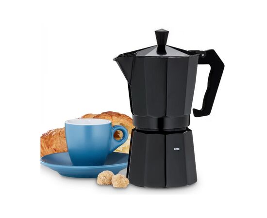 Гейзерная кофеварка Kela Italia 300 мл 6 Cap Black (10554), изображение 2