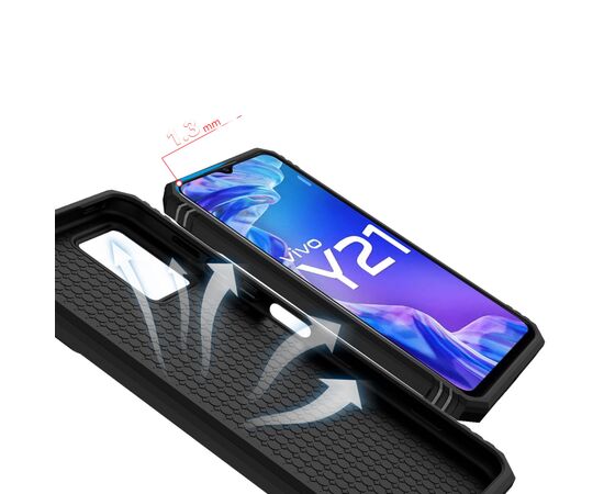 Чехол для моб. телефона BeCover Military Vivo Y33s / Y21 Black (708834), изображение 5 Чехол для моб. телефона BeCover Military Vivo Y33s / Y21 Black (708834), изображение 5
