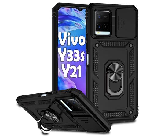 Чохол до моб. телефона BeCover Military Vivo Y33s / Y21 Black (708834)
