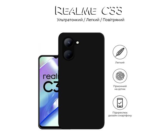 Чехол для моб. телефона BeCover Realme C33 Black (708667), изображение 4 Чехол для моб. телефона BeCover Realme C33 Black (708667), изображение 4