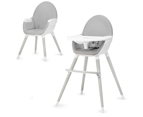 Стульчик для кормления Kinderkraft 2 в 1 Fini Gray Leg (5902533915156), изображение 2 Стульчик для кормления Kinderkraft 2 в 1 Fini Gray Leg (5902533915156), изображение 2