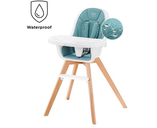 Стілець для годування Kinderkraft Tixi Turquoise (5902533912292), зображення 2 Стілець для годування Kinderkraft Tixi Turquoise (5902533912292), зображення 2