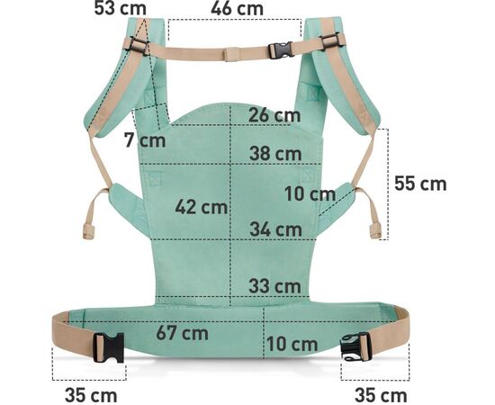 Рюкзак-переноска Kinderkraft Nino Pink (5902533909209), изображение 7 Рюкзак-переноска Kinderkraft Nino Pink (5902533909209), изображение 7